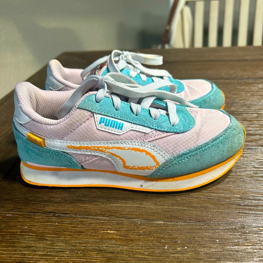 Puma Future Rider Tennis shoes size 2 - Picture 4 of 9